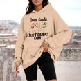thumbnail image 2 of OJinShaWanO Sweat-Shirt Col Rond pour Femmes Chandail en Molleton de Noël Manches Longues Imprimé Lettre Décontracté Motif Mignon Imprimé de Noël Col Rond Chandail d'Automne 8374, 2 of 4