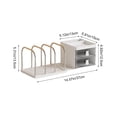thumbnail image 3 of Fufafayo Desktop Notebook Organizer with 2 Drawers and Pen Cup, Plastic Steel Desk Storage Box for Books Stationery Small Items, Office Supplies Organizer for Home Desk Shelf Counter, 3 of 6