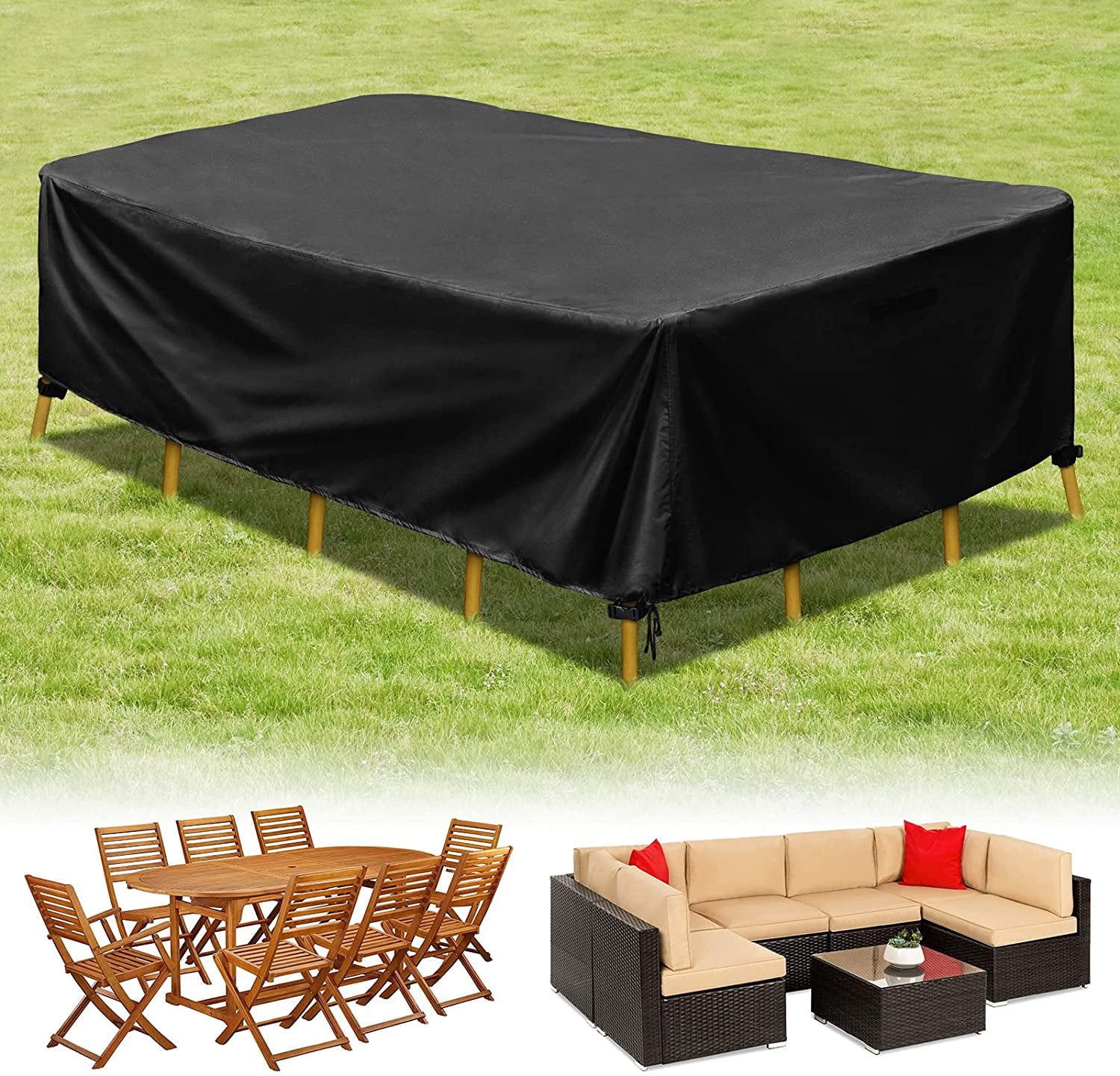 65 Size Outdoor Cover Garden Furniture Waterproof Patio Rattan Table Chair Cube 