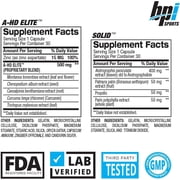 BPI Sports A-HD Elite & Solid Testosterone Booster for Men, Supports Muscle, Strength & Fat Loss, 30 Servings