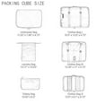 thumbnail image 2 of Adwaita 6 Set Packing Cubes, Travel Luggage Packing Organizers, 2 of 7