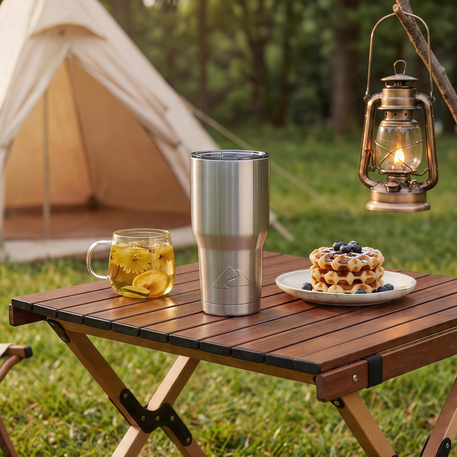 Ozark Trail 32 oz Stainless Steel Insulated Tumbler, Silver