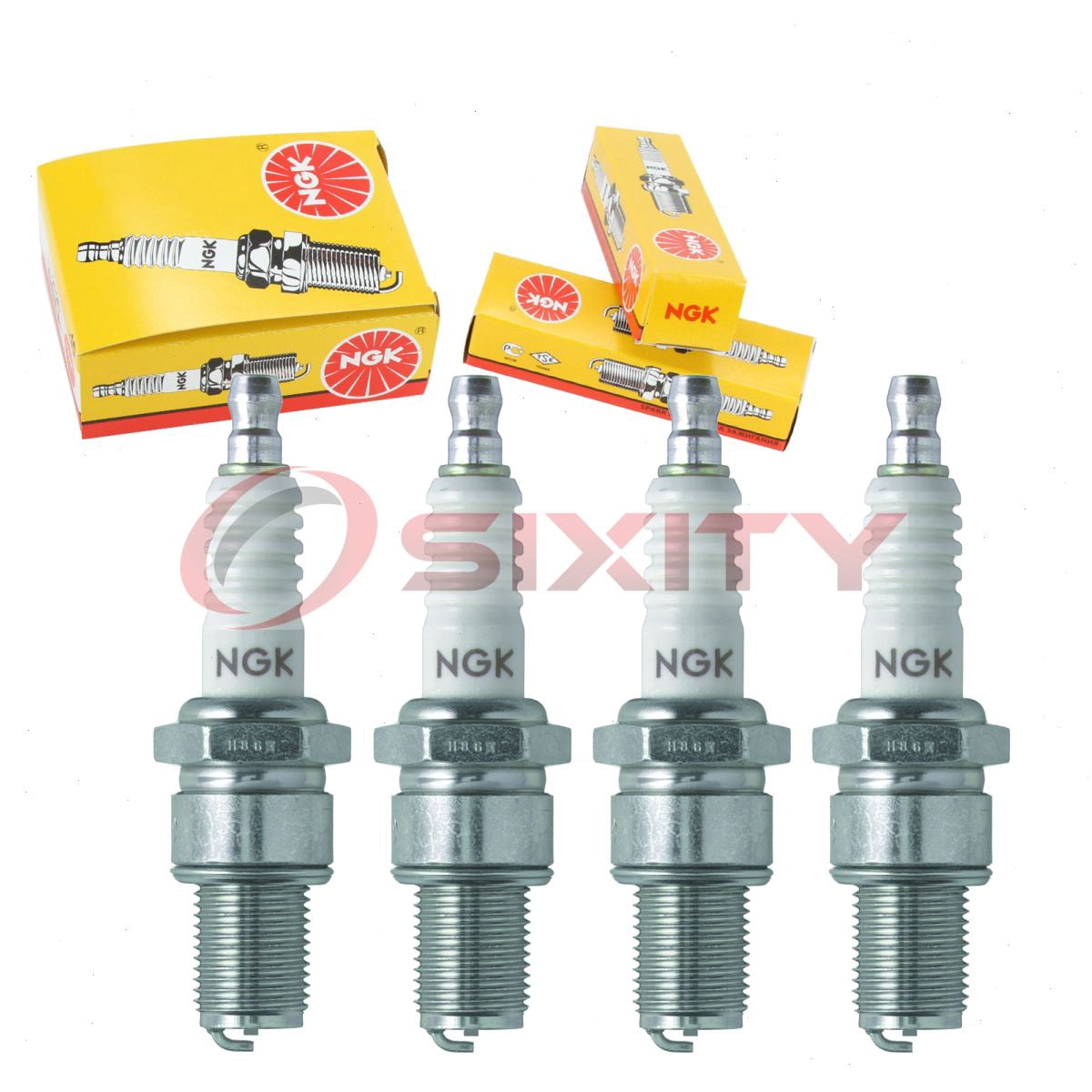 4 pc NGK 3630 Standard Spark Plugs for 2414 4058 4060 90793-20032 92070-1132 92070-1221 94702-00367 98079-60678 CW13L CW14L HD8 N54R N57R N80 N82 S404XLG W29ES-V W31EN Ignition Wire Secondary