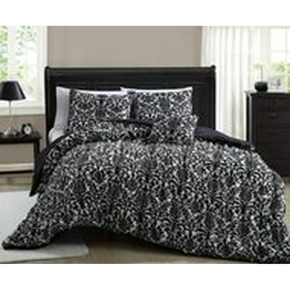 KingLinen 4-Piece Queen Anabelle Mini Comforter Set - Walmart.com ...