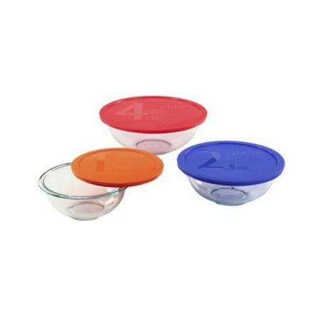 Pyrex Smart 6 Piece Mixing Bowl Set