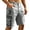 Grey, variant on ZHOGXU Mens Shorts Versatile Loose Fit Zipper Breathable With Pocket Outdoor Travel Sport Wear