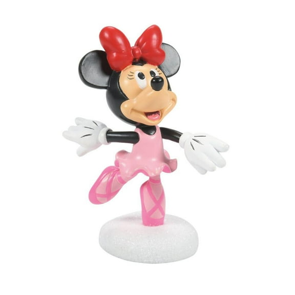 Department 56 Minnie Mouse Ballet Pink and Black 3 Inch Polyresin Collectible Figurine
