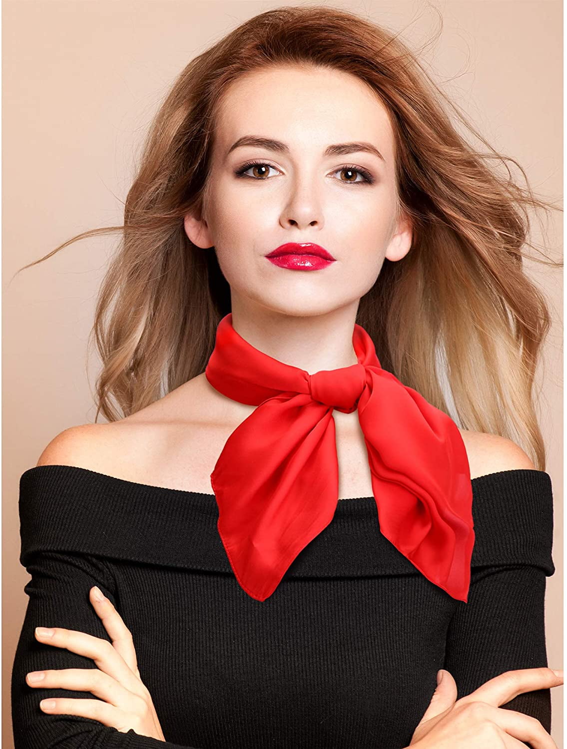 Satinior Chiffon Scarf Wholesale Square Printed Handkerchief For Head With  Satin Ribbon For Women, Girls, And Ladies Perfect Christmas Gift From  Huaishu33, $56.64
