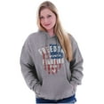 thumbnail image 3 of Freedom Fight Tactical American Flag Unisex Plus Fleece Graphic Hoodie Brisco Brands 5X, 3 of 6