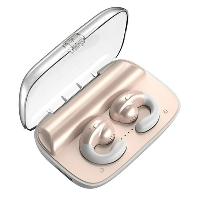 Écouteurs Intra-Auriculaires Stéréo Bluetooth 5.0 Sans Fil avec Boîtier de Charge à Affichage LED Intelligent, Micro Intégré 120H, Standard