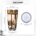 thumbnail image 4 of Lsque Rustic French Signpost Pattern 20oz Car Cup with Lid and Straw, Insulated Coffee Cup with Straw Topper, Spill Proof Travel Coffee Mug, Stainless Steel Tumble-Straw Three-piece Set, 4 of 8