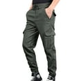 thumbnail image 2 of Yiliang Mens XL,Army Green,Tactical Pants Hiking Pants Outdoor Cargo Pants Water Resistant Ripstop Apparel Lightweight EDC Work Pants, 2 of 6