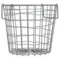 thumbnail image 1 of DII Design Imports Wire Mesh Stackable Storage Bin, Small Round, Cool Gray, 1 of 7