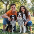 thumbnail image 3 of Dog Bandana 1 Pack,Blue and White Intricate Pattern Bandanas for Dogs,Cat Bandana,Small/ Large Dog Bandana 2 Size,Dog Bandanas, 3 of 6