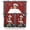Red, variant on Swag Valances for Windows, Chef Kitchen Valance Rod Pocket Window Treatment, Red Fruit Cake Hat Kitchen Gourmet Vintage Bathroom Swag Curtain Panel for Living Room, 56 x 36 inch