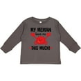 thumbnail image 3 of Inktastic Memaw Loves Me Grandson Gift Boys or Girls Long Sleeve Toddler T-Shirt, 3 of 5