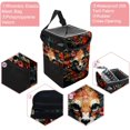 thumbnail image 2 of Floral Animal Car Trash Can Mini Trash Can, Foldable with Lid, Leak-Proof, Hanging Storage Bag, 2 of 6