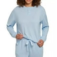 thumbnail image 2 of LOFT Women's Henley Sleep Set (Light Blue, Large), 2 of 2
