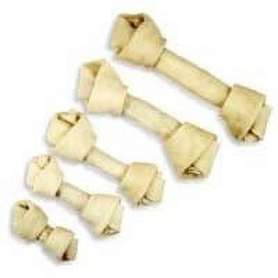 HDP Premium Natural Rawhide Bones 6-7" Size:Pack of 1