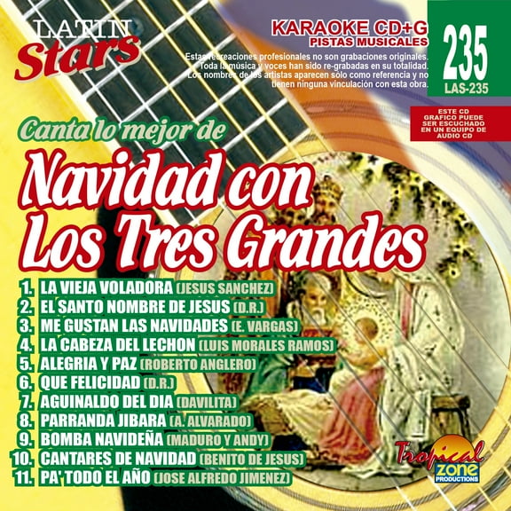 Karaoke Latin Stars 235 Navidad Con Los Tres Grandes