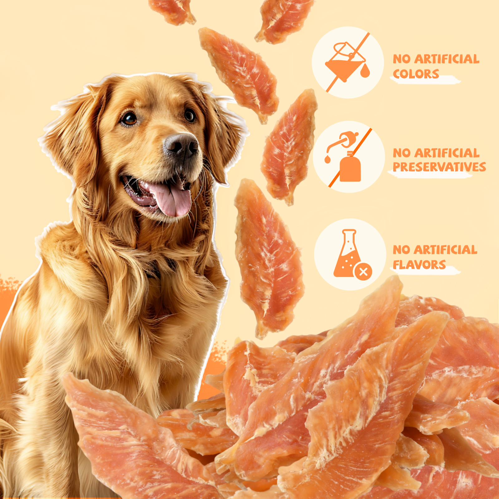 Pawmate Chicken Jerky Dog Treats, High Protein, 11 oz photo 5