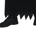 thumbnail image 5 of PJKOBMJ Adult Black Hooded Horror Fancy Dress Costume, Jagged Edge Long Robe Outfit with Belt and Gloves for Halloween Party,S, 5 of 9