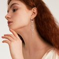 thumbnail image 5 of Lancharmed Silver Plated Earrings for Womens Trendy,Love Pearl Tassel Earring Sister Gifts for Women, 5 of 8