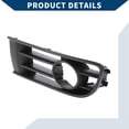 thumbnail image 5 of 1pc Car Front Left Fog Light Grill for Volkswagen Polo 2002-2005 No.6Q0853665 Black, 5 of 7