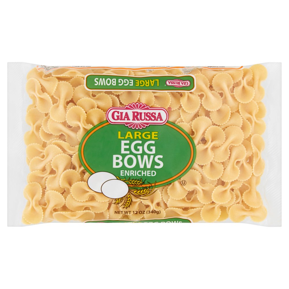 Gia Russa Large Egg Bow Enriched Noodles, 12 oz
