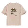 thumbnail image 1 of Camiseta de manga corta para mujer, cómoda, holgada, para adolescentes y niñas SG SG Yuyangstore Camisetas de manga corta, 1 of 8