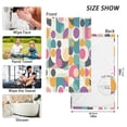 thumbnail image 6 of Yayeee 100% Cotton Hand Towels for Bathroom 16" x 28" Soft Absorbent Kitchen Towel, Green Geometric, 6 of 7