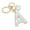 A, variant on Cute Bling Initial Letter Keychain - Cute Resin Pendant with Heart Design, Personalized Alloy Key Gift for Car