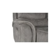 New Classic Furniture Kamari Fabric Power Console Loveseat, Gray