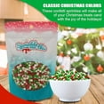 thumbnail image 6 of Confetti Christmas Sprinkles - 12 Oz Resealable Stand Up Candy Bag - Christmas Themed Holiday Sprinkle Mix - White, Green, and Red Quins - Bulk Sprinkles for Baking and Decorating, 6 of 6
