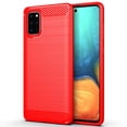 thumbnail image 1 of PANDACO Red Brushed Metal Case for Samsung Galaxy S20+, 1 of 2