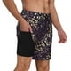 thumbnail image 2 of Balery Dice Bañador para hombre, shorts de playa de secado rápido con entrepierna y forro de compresión-Large, 2 of 6
