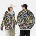 thumbnail image 6 of Gaeub Beer Caps Men's and Women's UPF 50+ Long-Sleeved Sun Protection Clothing, Fishing Shirt Long Sleeve Zip - Large, 6 of 9