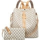 thumbnail image 5 of Makes Mochila Monedero para Mujer Bolso de Viaje de Cuero PU Bolso de diseño Convertible con Monedero 2 Piezas, 5 of 5
