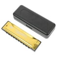 thumbnail image 1 of UPGRATOR Harmonica pour Enfants Fêtes Harmonica Doré ABS Lot de 1, 1 of 5