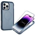 thumbnail image 4 of Decase Compatible with For Apple iPhone 14,Support Wireless Charging,Heavy Duty Rugged Shockproof Phone Cover[Military Grade Drop Protection] Mag Safe Magnetic Shell - darkblue, 4 of 7