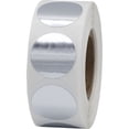 thumbnail image 1 of Silver Circle Dot Stickers | 0.75" Inch Round | 500 Pack, 1 of 2