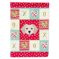 Carolines Treasures CK5238CHF Small Greek Domestic Dog Love Flag Canvas House Size Large multicolor