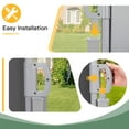 thumbnail image 5 of AECOJOY 118"x 71" Outdoor Retractable Side Awning, Folding Privacy Screen Waterproof Patio Awning, 180g Premium Polyester Fabric Room Divider for Patio, Garden and Terrace, Grey, 5 of 7