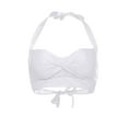 thumbnail image 2 of Midsumdr Women's Bikini Top Push Up Vintage Swim Top Retro Halter High Waist Bikini Top Top Padded Swimsuit Top Only, 2 of 3
