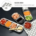 thumbnail image 3 of Miangastore 4 Pcs Plat de Service pour Sauce Argenté Contenant à Condiments pour Cuisiniers, 3 of 9