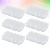 PAMINGONO Small Storage Case Transparent Plastic 6Pcs for Tool and Part Organization