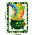 thumbnail image 3 of St. Patrick‘s Day Garden Flag, Reversible Outdoor Yard Decoration for Porch, Patio, and Fence, Irish Themed Festival Welcome Sign(Green,E), 3 of 6