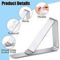 thumbnail image 5 of SPOORYYO 12-Pack Stainless Steel Tablecloth Clips for Outdoor and Indoor Use, Perfect for Picnics, Weddings, and More, 5 of 6