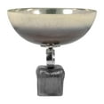 thumbnail image 3 of Sagebrook Home Glass Multi Round Ribbed Bowl On Metal Base, 3 of 9
