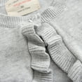 thumbnail image 3 of GYRATEDREAM Kids Girls Cardigan Sweaters Toddler Long Sleeve Cable Knitted Cropped Sweater Button Closure Tops for 1-8Y Gray, 3 of 9